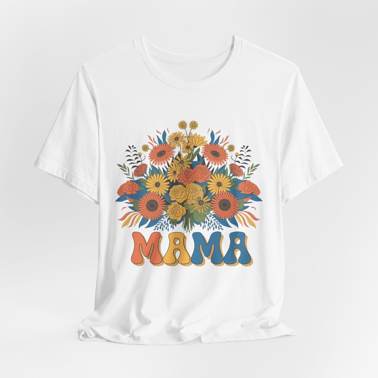 Mama Floral Graphic Tee, Mother’s Day Gift, Women’s Casual Shirt, Cute Mom Shirt, Summer Style Top