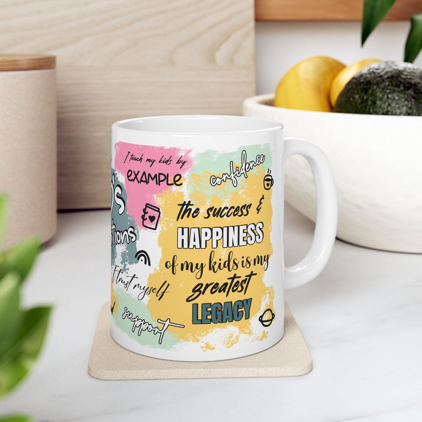 Inspirational Dad's Affirmations Ceramic Mug - Perfect Gift for Father's Day, Birthdays, or Just Because