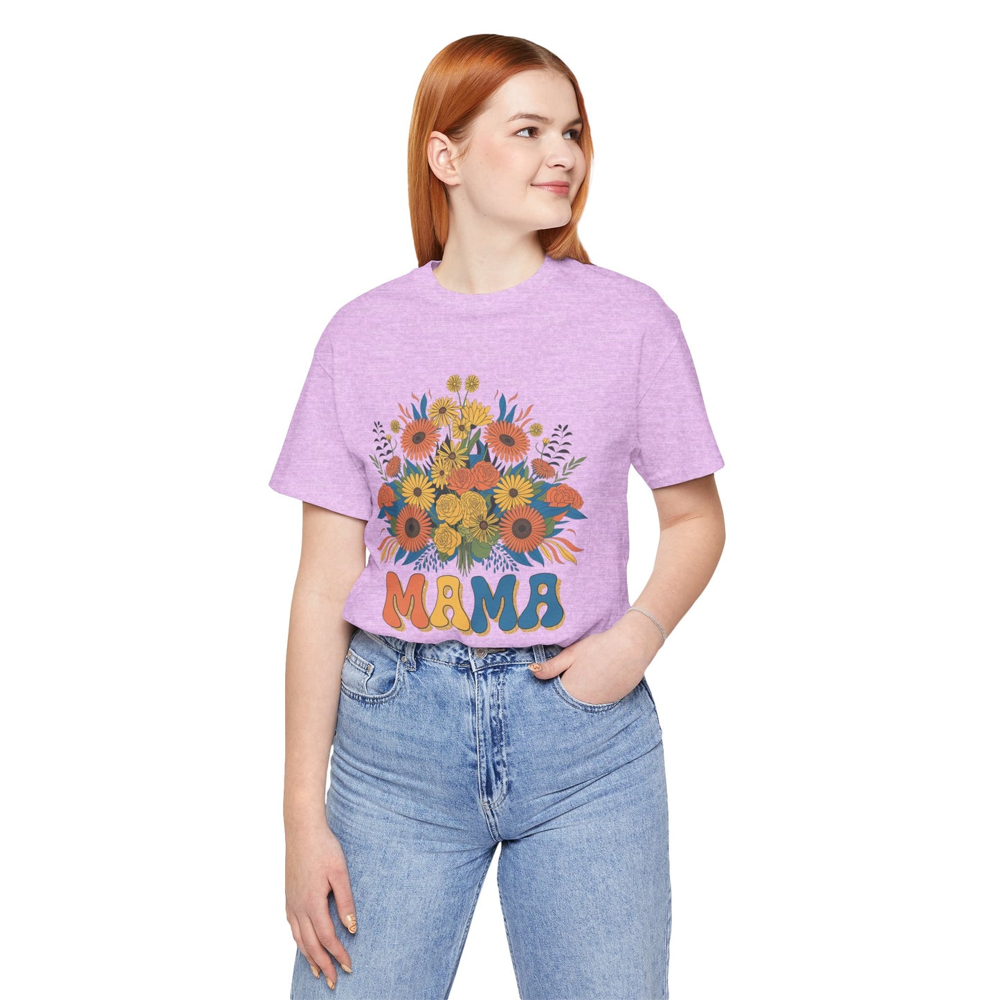 Mama Floral Graphic Tee, Mother’s Day Gift, Women’s Casual Shirt, Cute Mom Shirt, Summer Style Top
