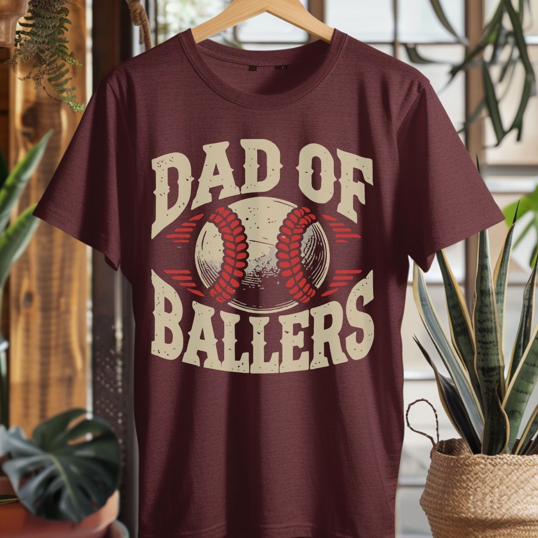Dad of Ballers T-Shirt - Perfect Gift for Sports Dads
