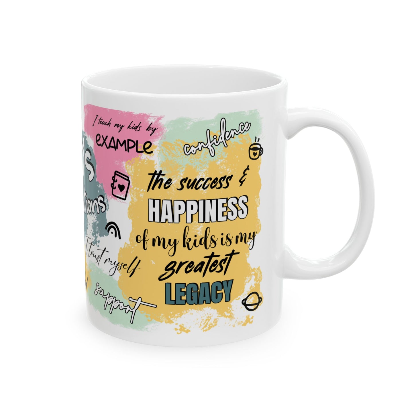 Inspirational Dad's Affirmations Ceramic Mug - Perfect Gift for Father's Day, Birthdays, or Just Because