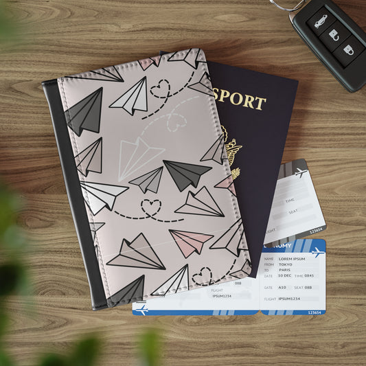 Chic Paper Plane Passport Cover - Travel Accessories for Adventurers