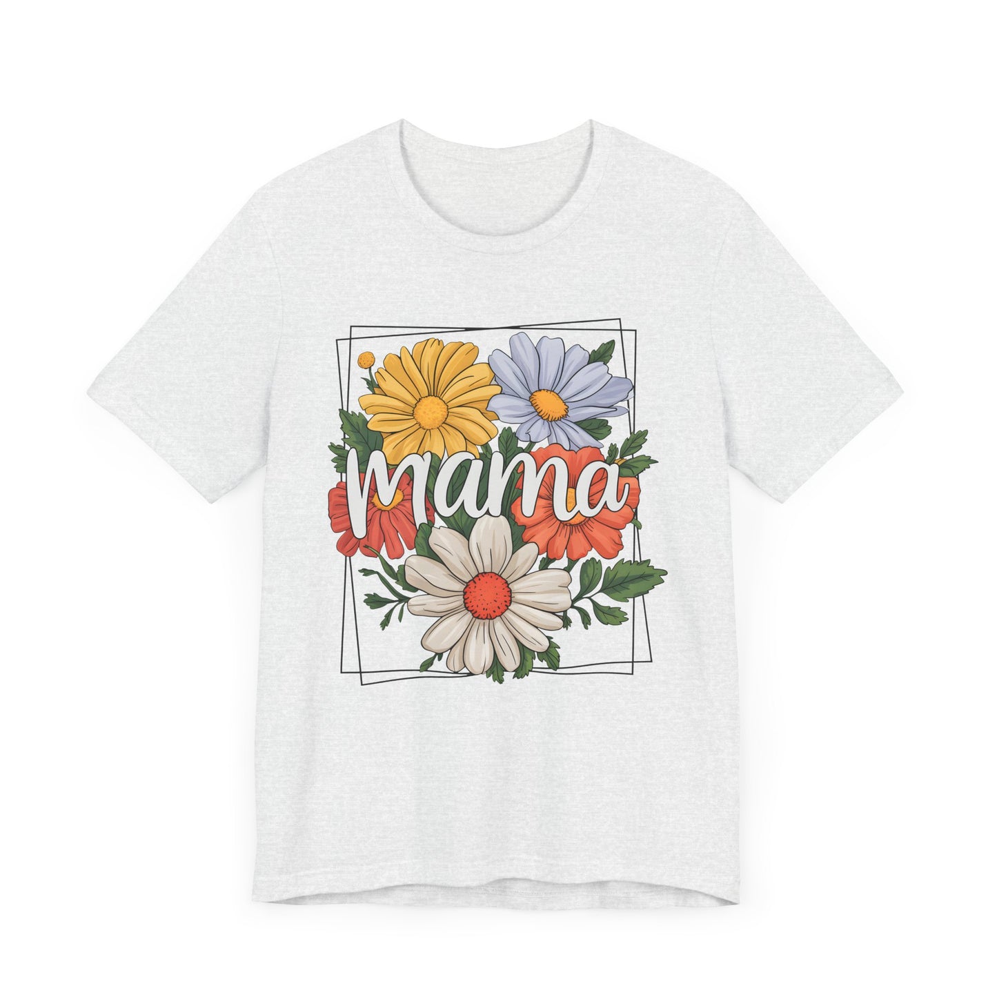 Floral Mama Tee - Jersey Short Sleeve Shirt for Mothers