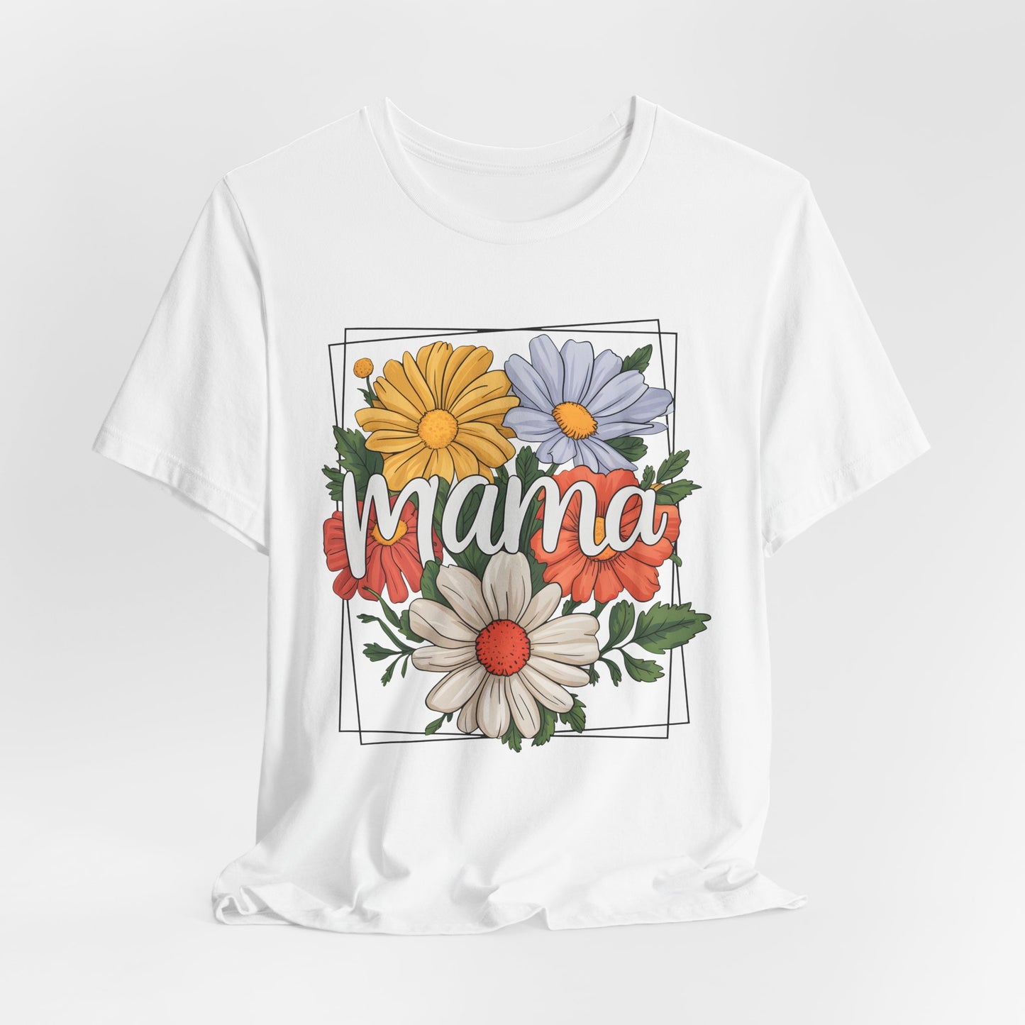 Floral Mama Tee - Jersey Short Sleeve Shirt for Mothers