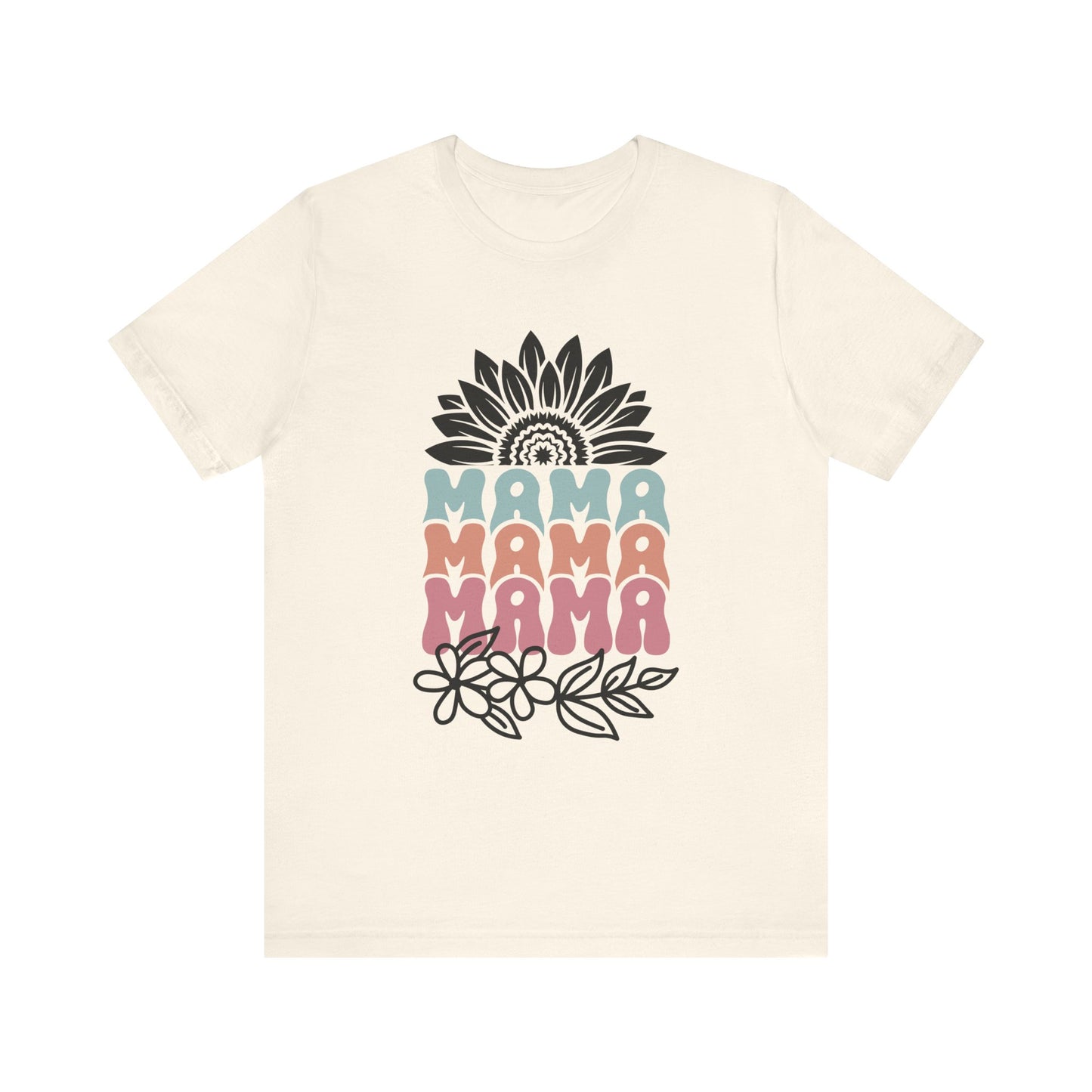 Mama Flower Jersey Tee – Cute & Comfy Mother’s Day Gift
