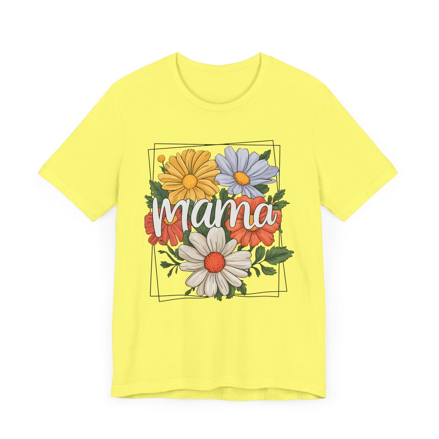 Floral Mama Tee - Jersey Short Sleeve Shirt for Mothers