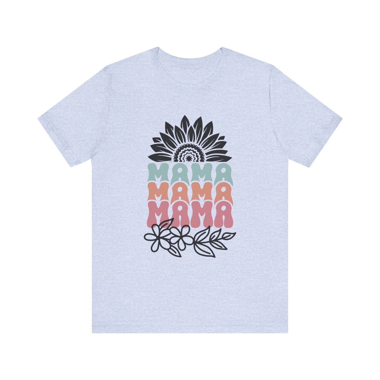 Mama Flower Jersey Tee – Cute & Comfy Mother’s Day Gift