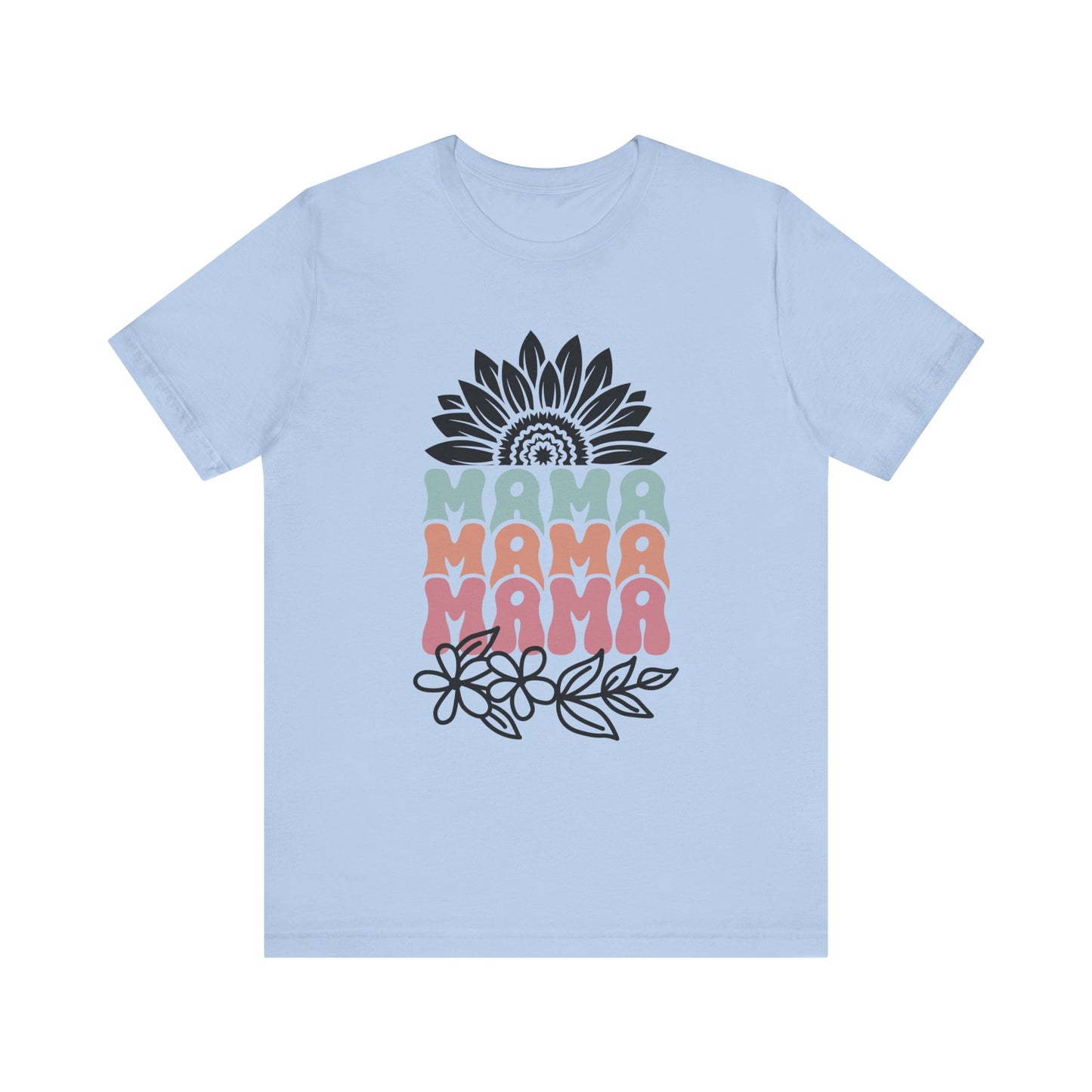 Mama Flower Jersey Tee – Cute & Comfy Mother’s Day Gift