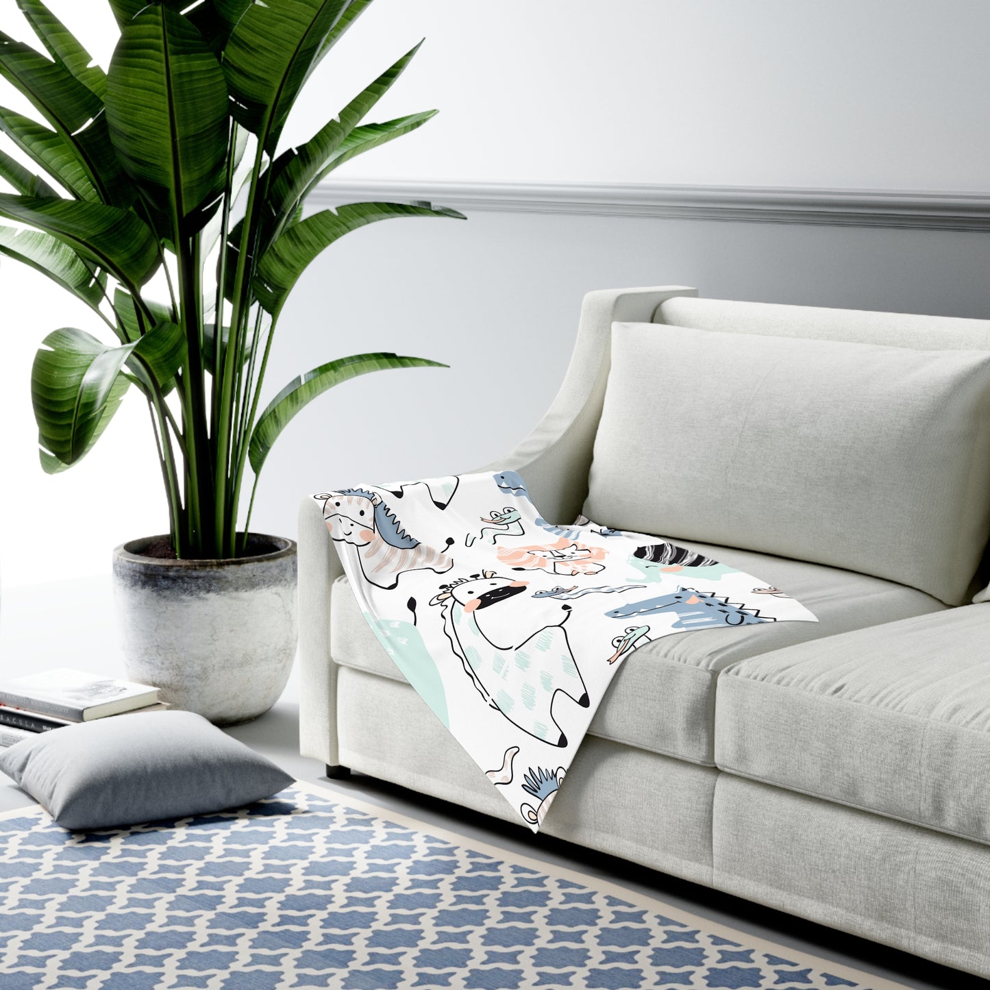 Adorable Animal Print Baby Swaddle Blanket - Soft and Cozy Nursery Must-Have