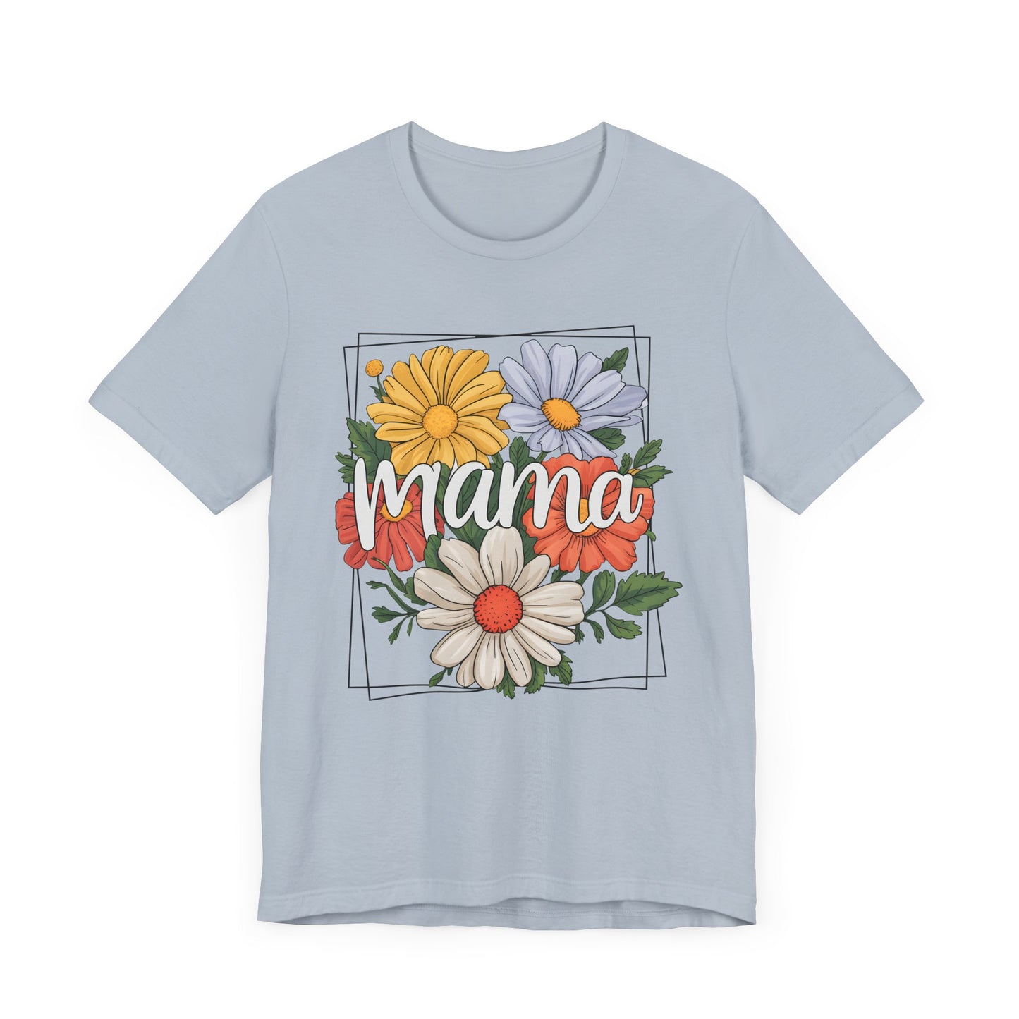 Floral Mama Tee - Jersey Short Sleeve Shirt for Mothers