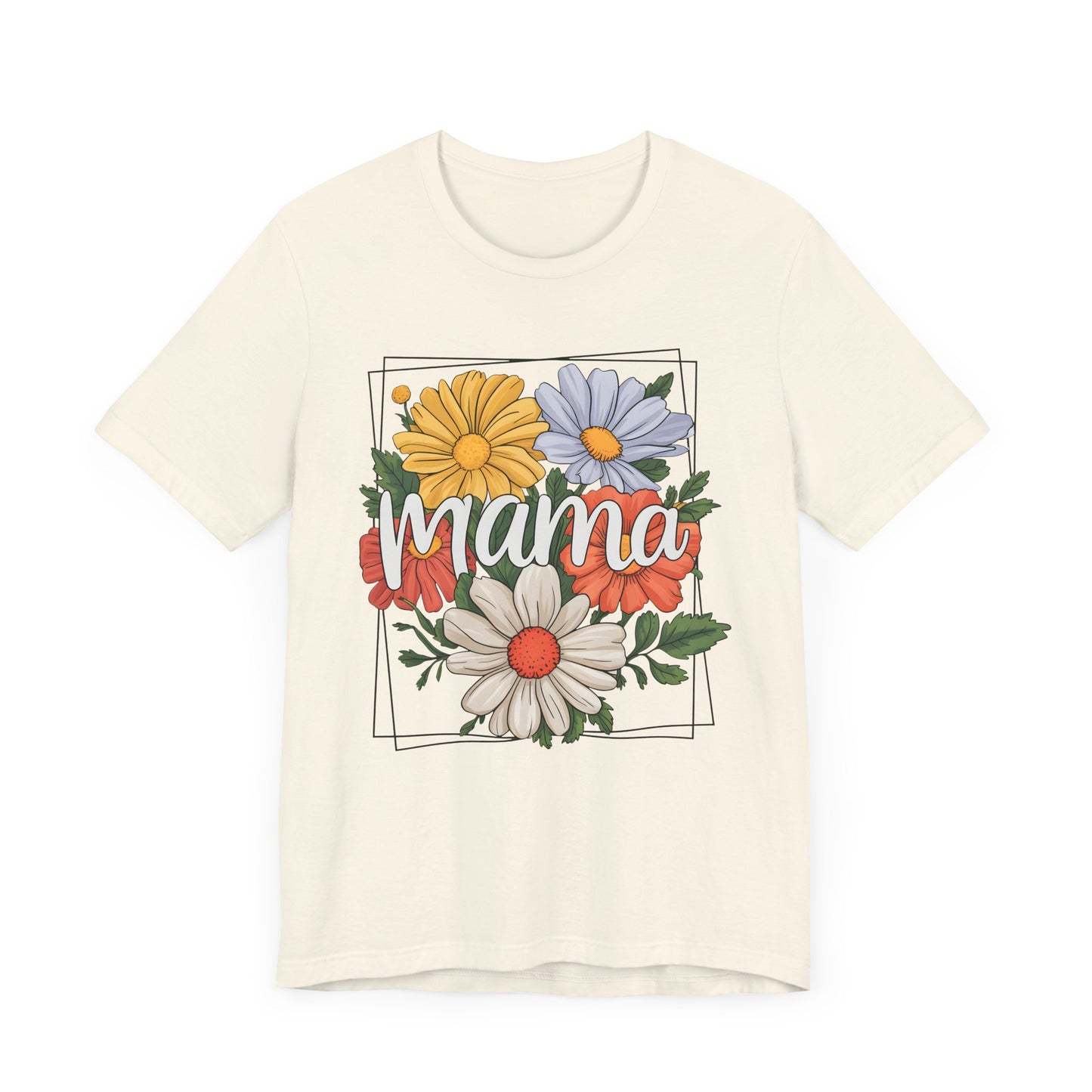 Floral Mama Tee - Jersey Short Sleeve Shirt for Mothers