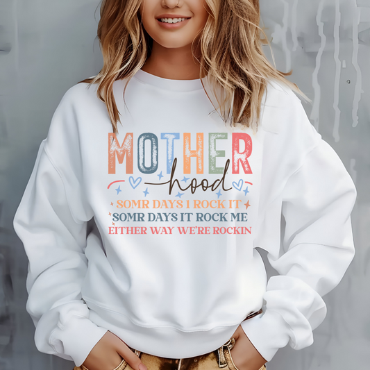 Motherhood Crewneck Sweatshirt – Cozy Gift for Moms