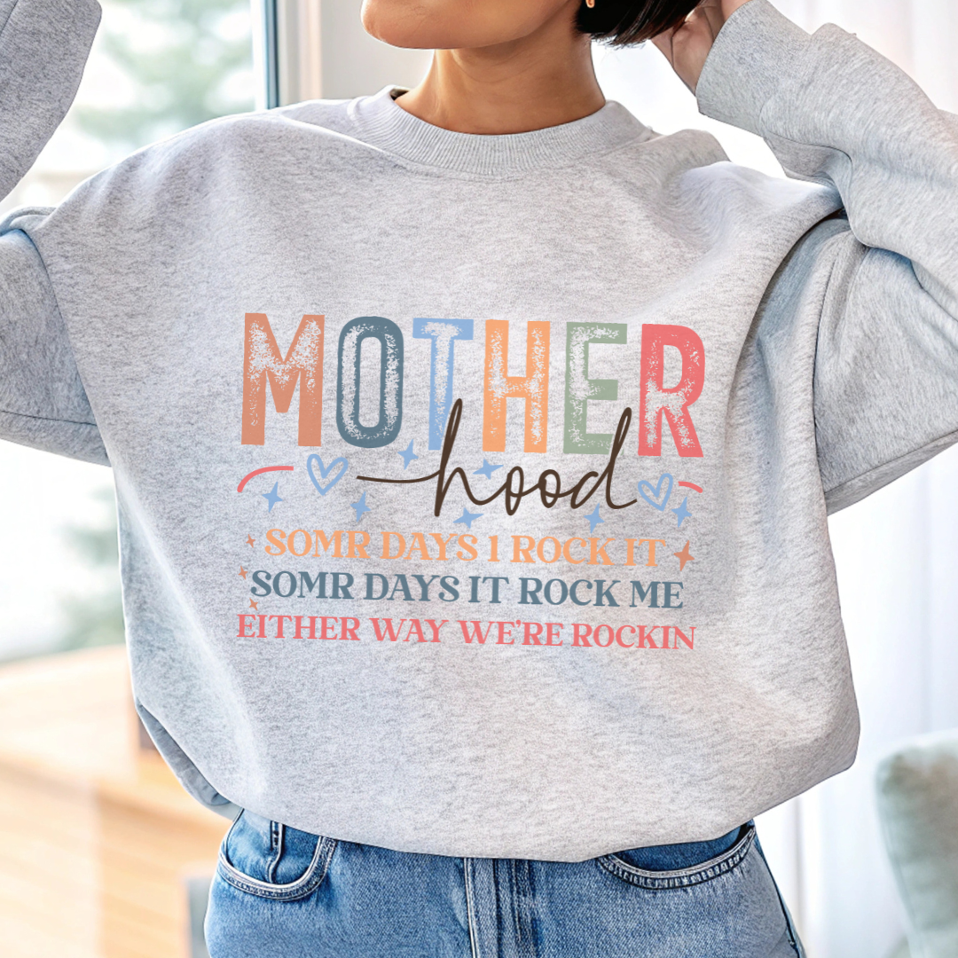 Motherhood Crewneck Sweatshirt – Cozy Gift for Moms